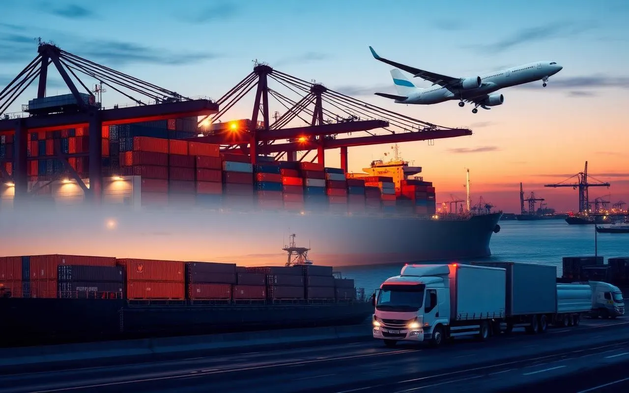 Logistics dispatch operations dashboard tracking consignments across locations